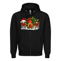 Black Christmas choir gnomes Zipper Hoodie - BarkalooDesign