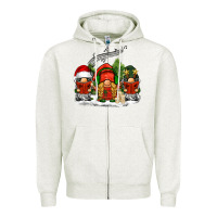 Christmas Choir Gnomes Zipper Hoodie | Teevron