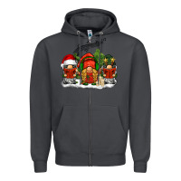 Smoke Christmas choir gnomes Zipper Hoodie - BarkalooDesign