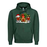 Sports Green Christmas choir gnomes Zipper Hoodie - BarkalooDesign