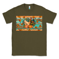 Army Green Fall coop animals pumpkin Classic Tee - Artiststas