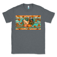 Charcoal Heather Fall coop animals pumpkin Classic Tee - Artiststas