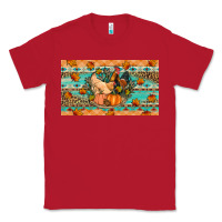 Red Fall coop animals pumpkin Classic Tee - Artiststas