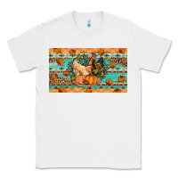 White Fall coop animals pumpkin Classic Tee - Artiststas