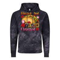 Cloud Black Blessed and taco obsessed Mexico Vintage Hoodie - FaDigitalArtStudio