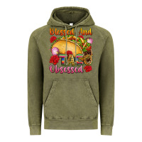 Vintage Olive Blessed and taco obsessed Mexico Vintage Hoodie - FaDigitalArtStudio