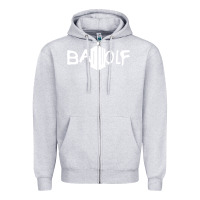 Heather Grey bad wolf   doctor who Zipper Hoodie - maiPhamDesign