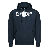 Navy bad wolf   doctor who Zipper Hoodie - maiPhamDesign