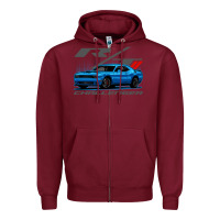 Burgundy Blue Challenger RT T-Shirt Zipper Hoodie - maiPhamDesign
