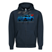 Navy Blue Challenger RT T-Shirt Zipper Hoodie - maiPhamDesign