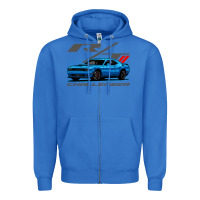 True Royal Blue Challenger RT T-Shirt Zipper Hoodie - maiPhamDesign