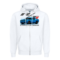 White Blue Challenger RT T-Shirt Zipper Hoodie - maiPhamDesign