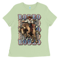 Matcha Rodeo Cowboy bull western Ladies Tee - HowdyJamesFarm
