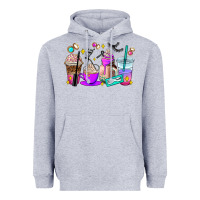 Heather Grey lash hustler coffee cups Heavyweight Hoodie - AdoDesignShop