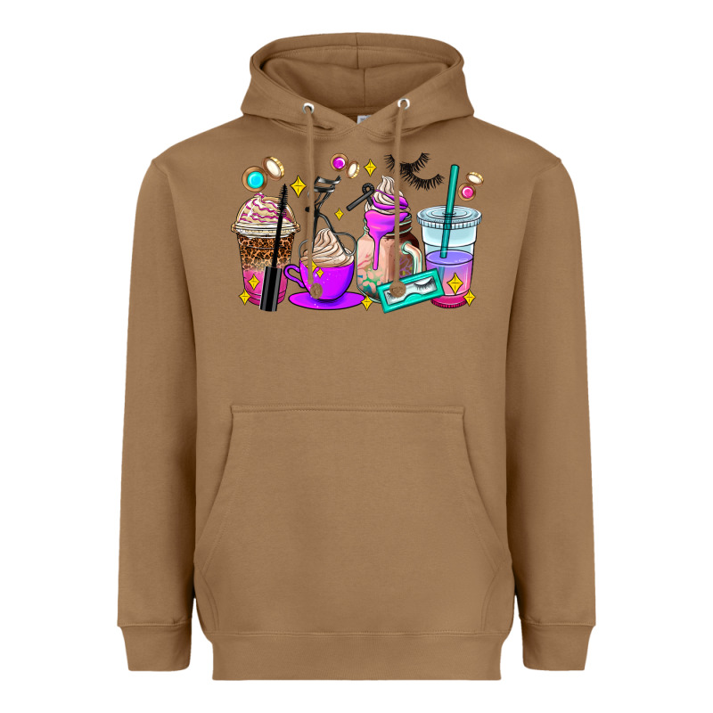 Lash Hustler Coffee Cups Heavyweight Hoodie by AdoDesignShop | Teevron
