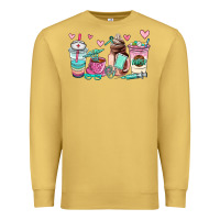 Antique Gold nurse  coffee cup Premium Sweatshirt - AdoDesignShop
