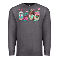 Charcoal Heather nurse  coffee cup Premium Sweatshirt - AdoDesignShop