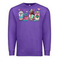 Purple nurse  coffee cup Premium Sweatshirt - AdoDesignShop