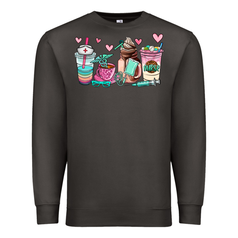 Nurse  Coffee Cup Premium Sweatshirt by AdoDesignShop | Teevron