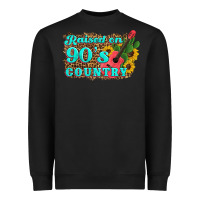 Black raised 90's country guitar cactus sunflower's Heavyweight Sweatshirt - Artiststas