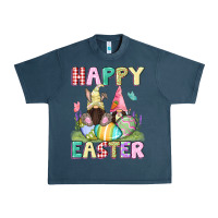 Midnight Navy Happy Easter gnomies Easter Day Urban Heavy Tee - CowGirlArtShop