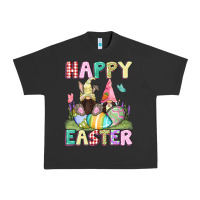 Pigment Black Happy Easter gnomies Easter Day Urban Heavy Tee - CowGirlArtShop