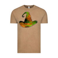 Vintage Coffee leopard witch hat Vintage Tee - Jasminsmagicworld