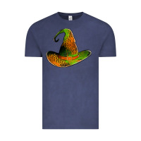 Vintage Denim leopard witch hat Vintage Tee - Jasminsmagicworld