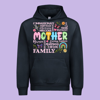 Retro Mother Urban Hoodie Designed By Jahusdesignshop