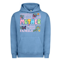 Pigment Pebble Blue retro mother Urban Hoodie - JahusDesignShop