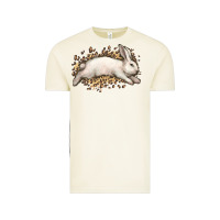 Vintage Arctic Bunny Rabbit leopard Easter Day Vintage Tee - HowdyJamesFarm