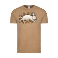 Vintage Coffee Bunny Rabbit leopard Easter Day Vintage Tee - HowdyJamesFarm
