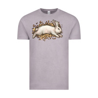 Vintage Zinc Bunny Rabbit leopard Easter Day Vintage Tee - HowdyJamesFarm
