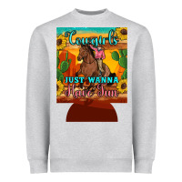 Heather Grey cowgirls just wanna have fun 12 oz can cooler (regular) Heavyweight Sweatshirt - Artiststas
