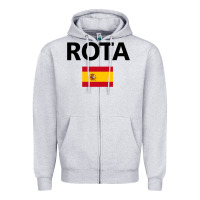 Heather Grey rota spain spanish flag city vacation travel gift pullover hoodie Zipper Hoodie - maiPhamDesign