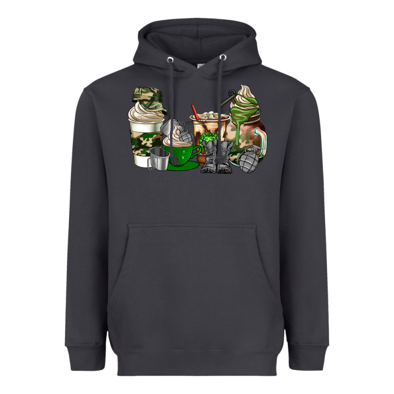 Veteran Coffee Cups Heavyweight Hoodie by AdoDesignShop | Teevron