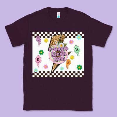 F Bomb Kinda Mom Classic Tee Designed By Tumblerdesignbyshophia