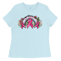 Cancer Ribbon Rainbow Cancer Awareness Ladies Tee | Teevron