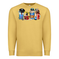 Antique Gold police coffee cup Premium Sweatshirt - AdoDesignShop