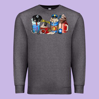 Police Coffee Cup Premium Sweatshirt Designed By Adodesignshop