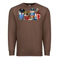 Chestnut police coffee cup Premium Sweatshirt - AdoDesignShop