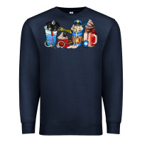 Navy police coffee cup Premium Sweatshirt - AdoDesignShop