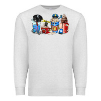 Oatmeal Heather police coffee cup Premium Sweatshirt - AdoDesignShop