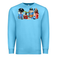 Ocean Blue police coffee cup Premium Sweatshirt - AdoDesignShop