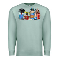 Seafoam police coffee cup Premium Sweatshirt - AdoDesignShop