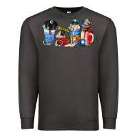 Smoke police coffee cup Premium Sweatshirt - AdoDesignShop