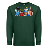 Sports Green police coffee cup Premium Sweatshirt - AdoDesignShop