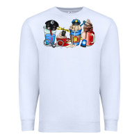 White police coffee cup Premium Sweatshirt - AdoDesignShop