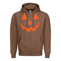 Chestnut Halloween Pumpkin Face Gift Creepy Spooky Horror Zipper Hoodie - maiPhamDesign