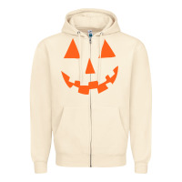 Sandshell Halloween Pumpkin Face Gift Creepy Spooky Horror Zipper Hoodie - maiPhamDesign